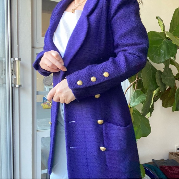 Chanel Boutique Vintage woven double breasted jacket - Picture 8 of 10